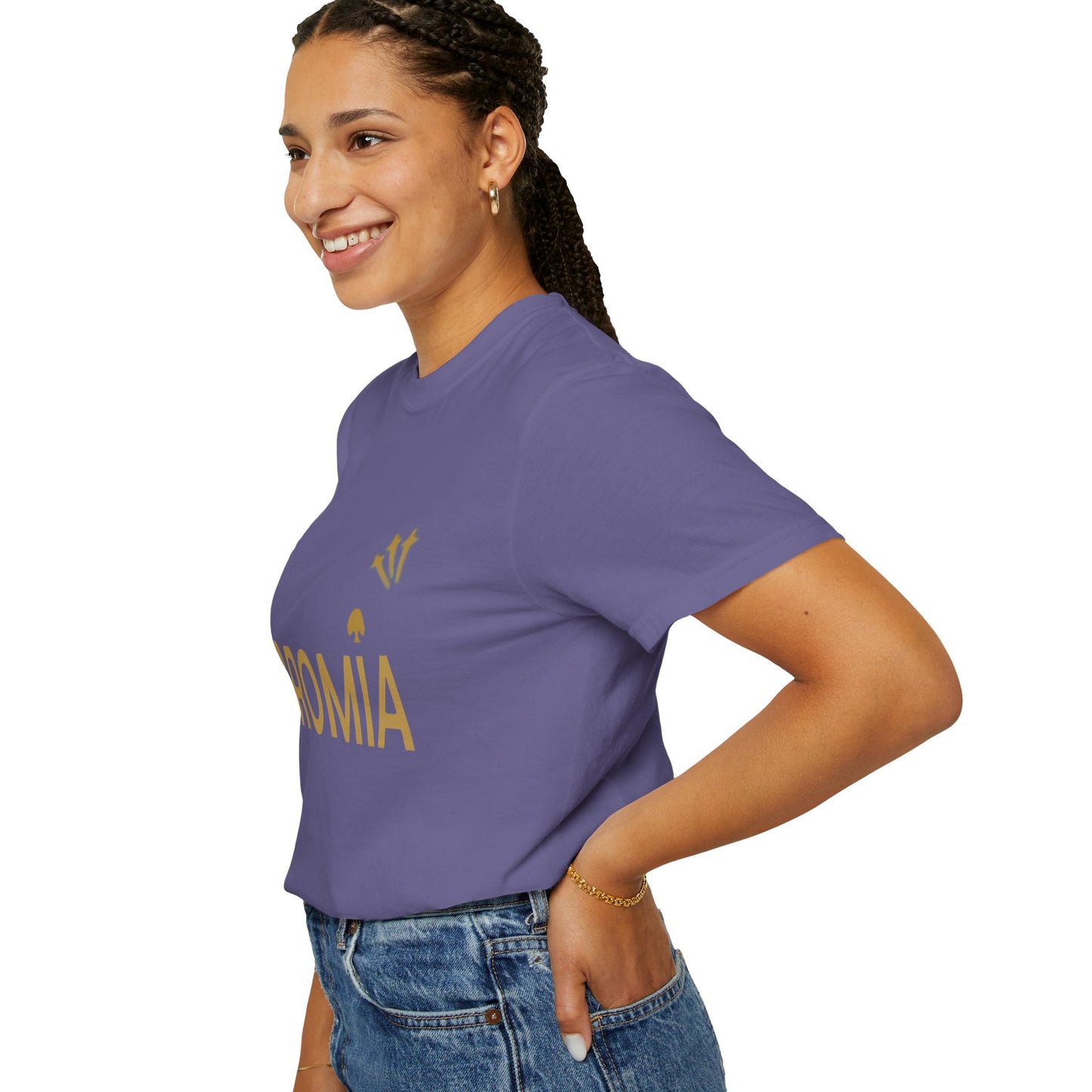 Unisex Garment-Dyed T-Shirt with 'OROMIA' Design - Comfortable Casual Wear for Cultural Pride & Everyday Style