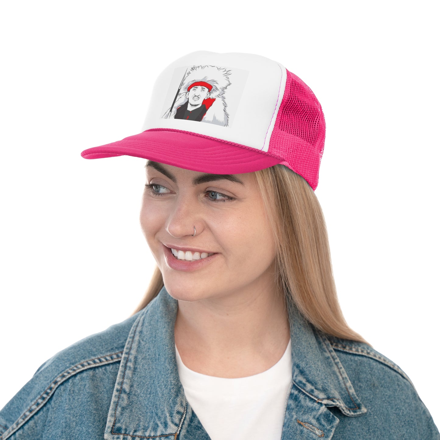Vintage Trucker Cap with Bold Hachalu Hundessa Graphic Design