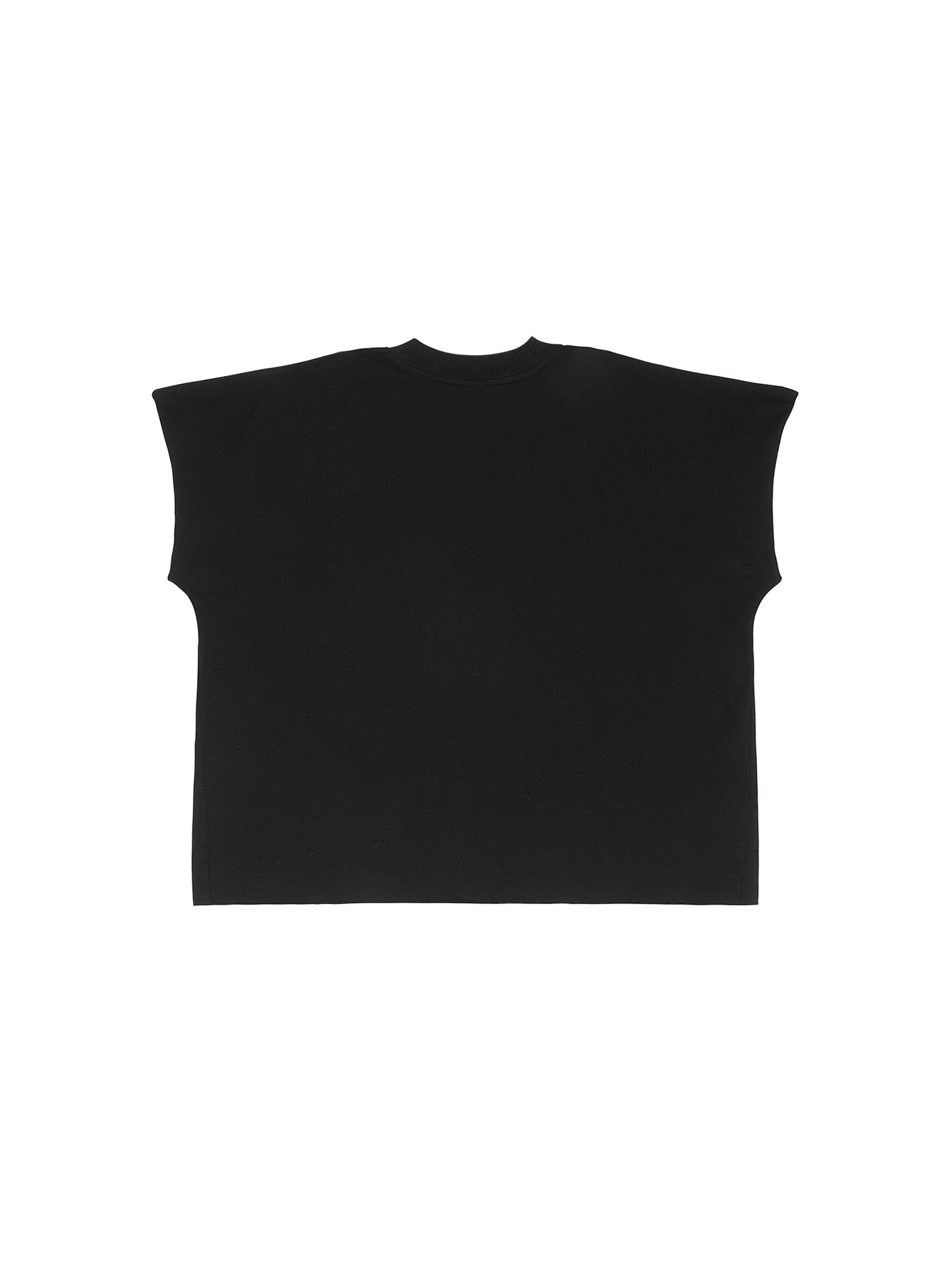 Raw Edge Boxy Non-Shrink T-Shirt