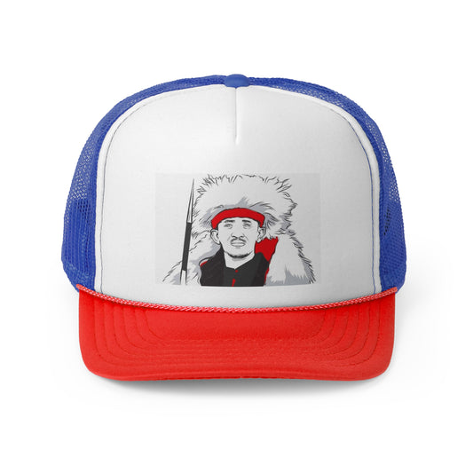 Vintage Trucker Cap with Bold Hachalu Hundessa Graphic Design
