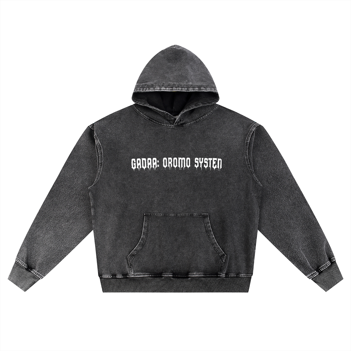 Snow Wash Oversized Hoodie