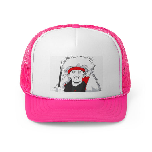 Vintage Trucker Cap with Bold Hachalu Hundessa Graphic Design