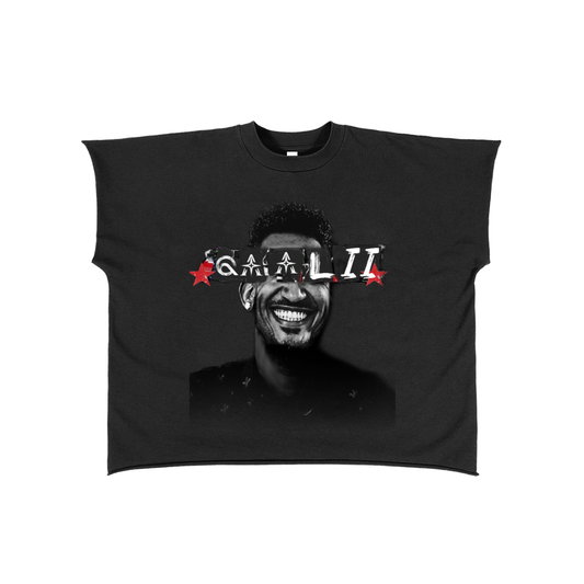 Raw Edge Boxy Non-Shrink T-Shirt