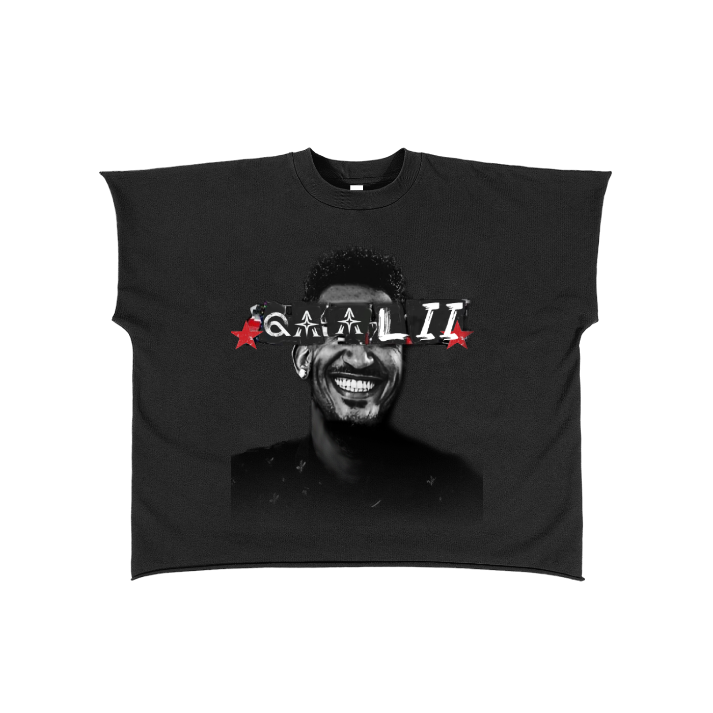 Raw Edge Boxy Non-Shrink T-Shirt
