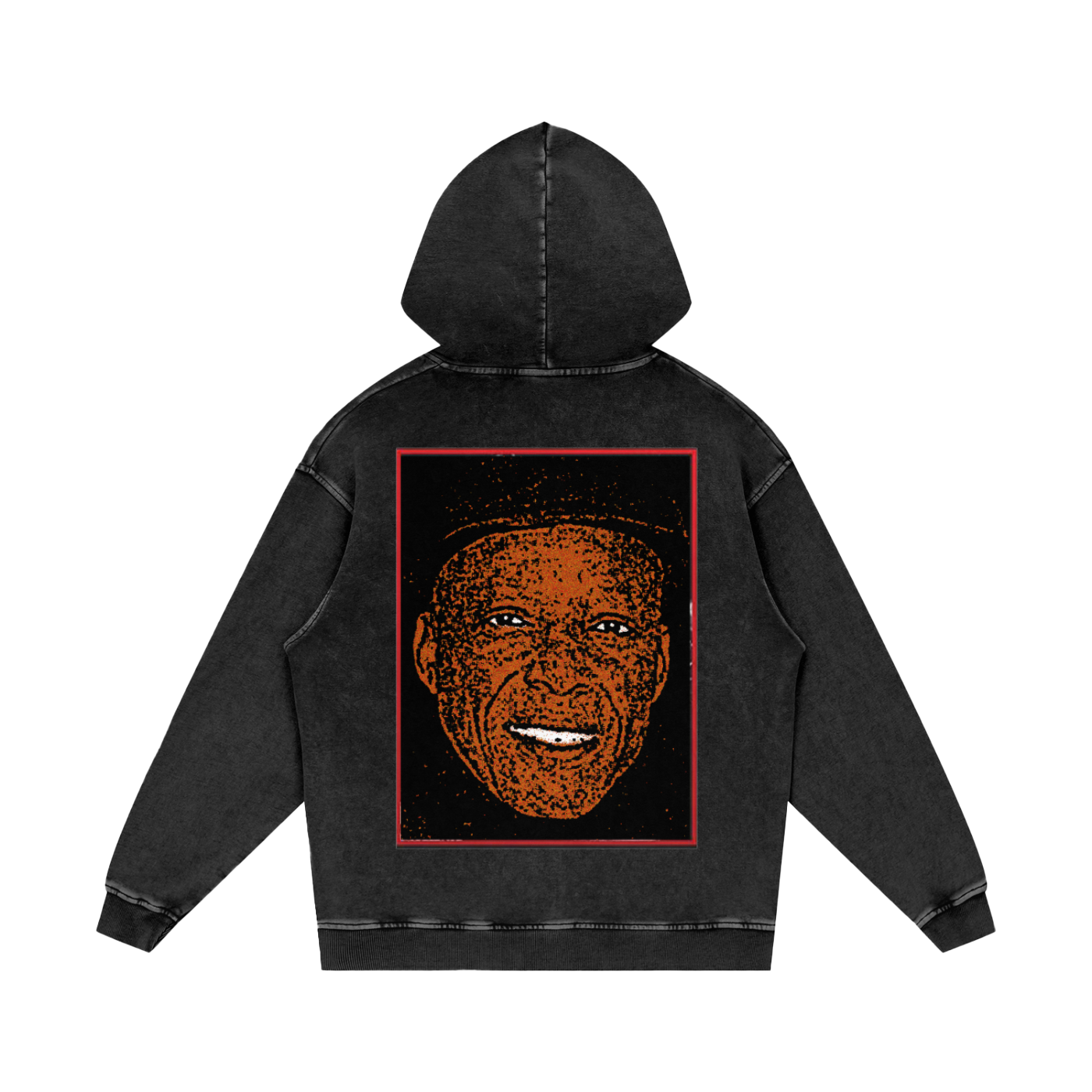 Snow Washed Loose Cotton Hoodie