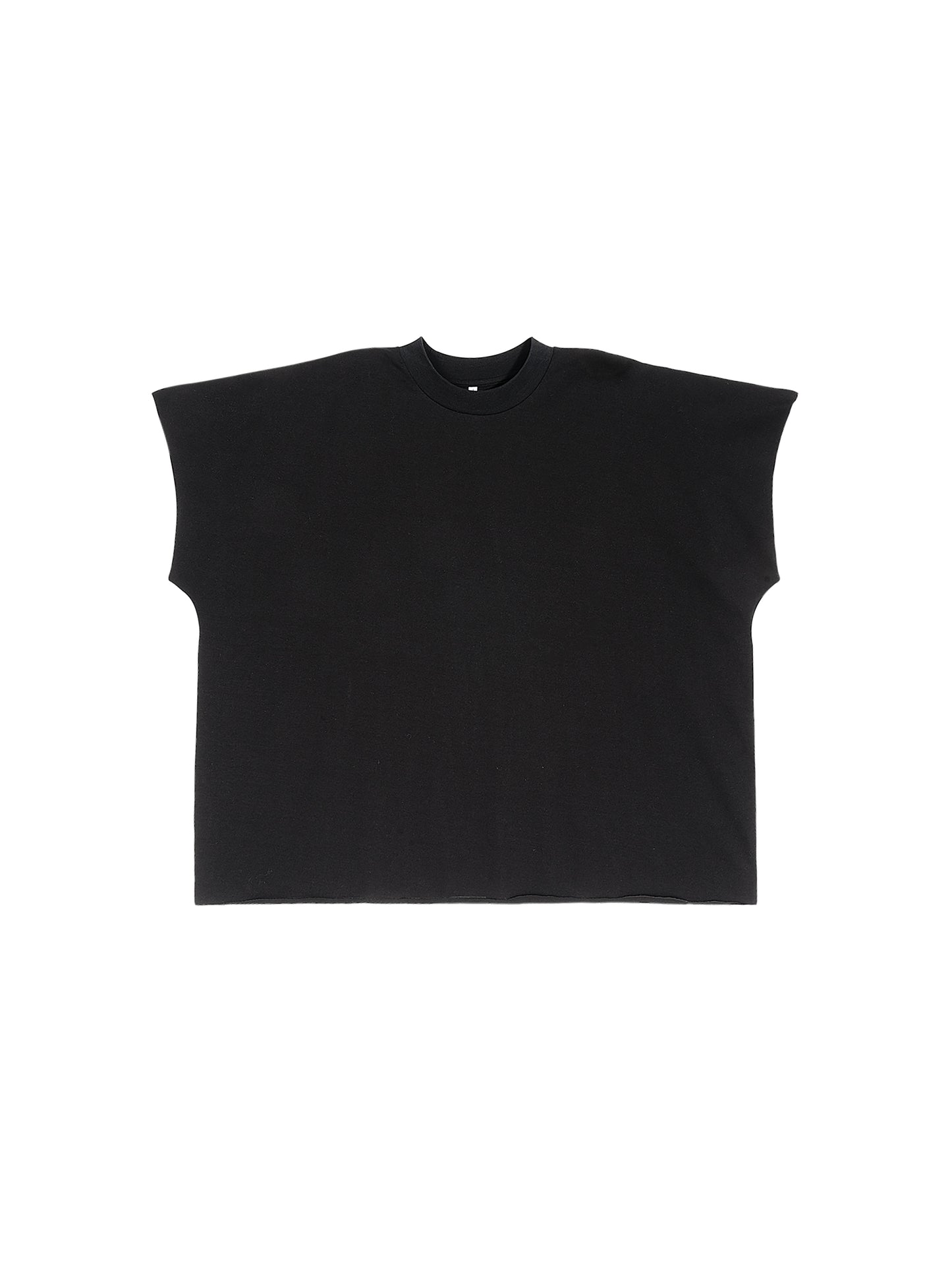 Raw Edge Boxy Non-Shrink T-Shirt